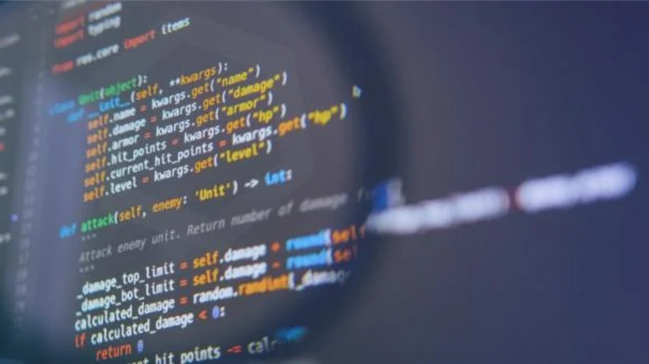 Code quality examination with magnifying glass