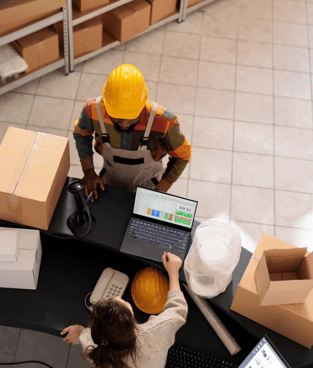 Responsive logistics operations dashboard